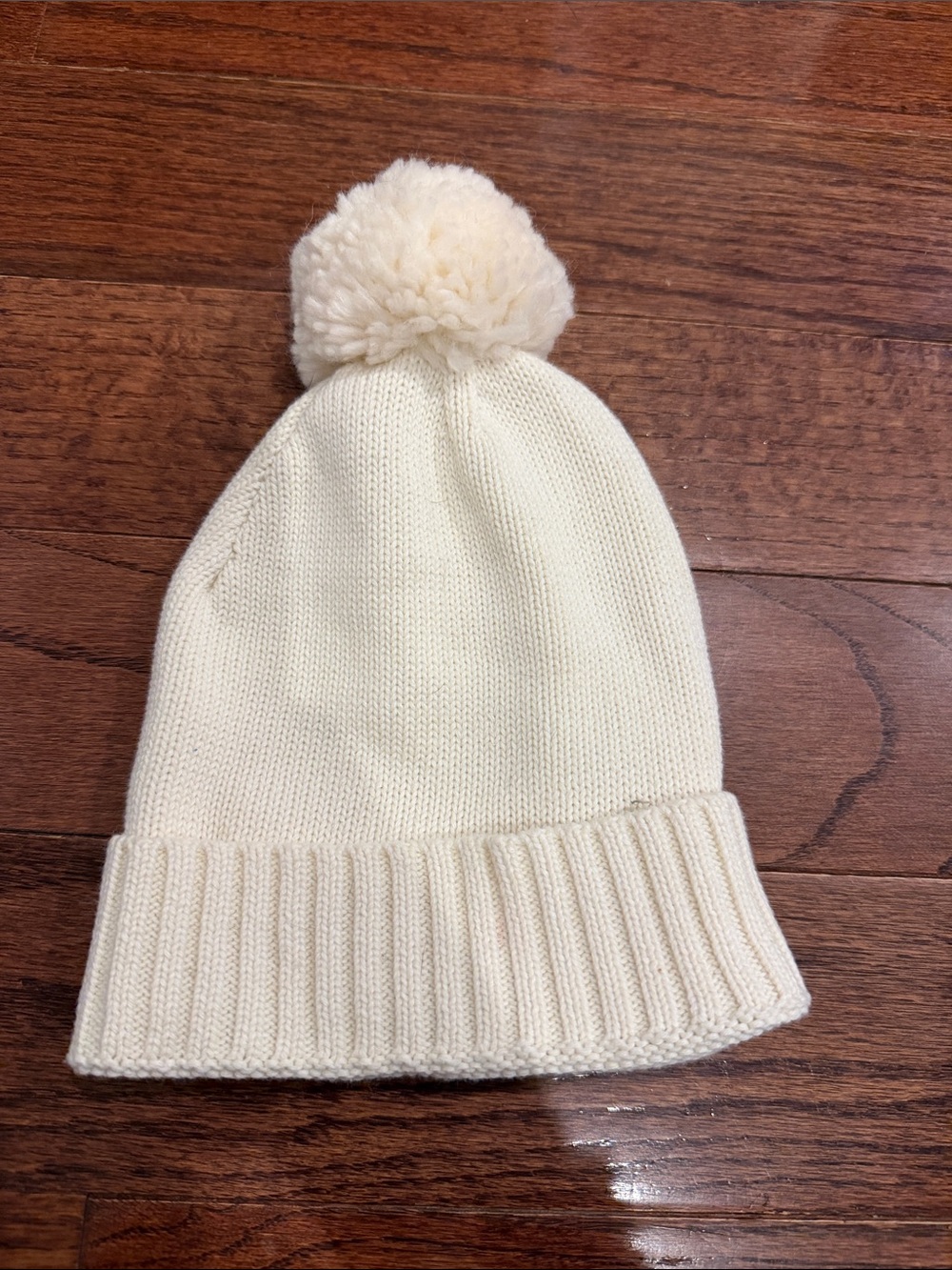NWOT Caden Lane Cream Knit Pom-Pom Beanie for Kids
